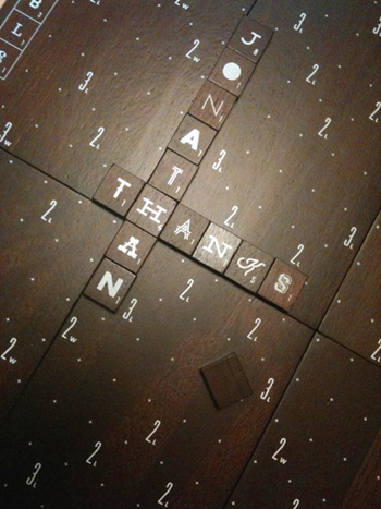 Scrabble Typography Board